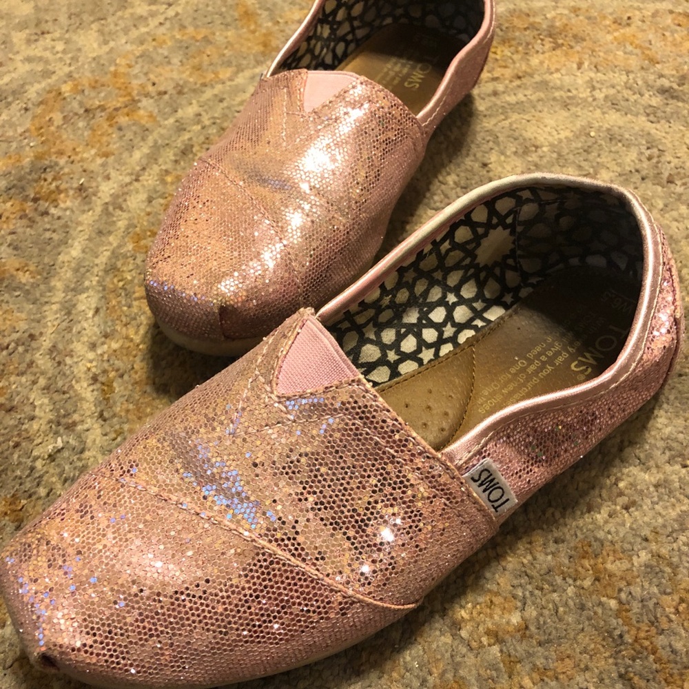 Pink Glitter TOMS - ORIGINAL